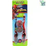 Spiderman Kids Toothbrush Twin Pack with Lightweight Caps - Brushing Made Fun!