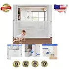 Adjustable Retractable Baby Gate - Space-Saving Mesh Safety for Pets & Babies