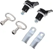 GETAJGHSD 816 Black Ms711 Lock 2 Key Set Retractable Cam Locks Desk Mailbox Lock