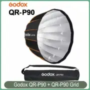 Godox Parabolic Softbox QR-P90 Honeycomb Grid for Bowens Mount Studio Flash AU
