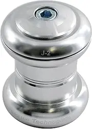 Tange Seiki Technoglide J-2 Headset 1 Inch, Silver with Top Cap, Silver, TAS3108