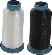 DOITOOL 2rolls Nylon Sewing Thread Kit High-Strength Hair Sewing Thread for Hand Stitching Sewing Machines Reliable Efficient Sewing Supplies
