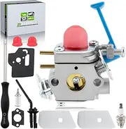 545006060 Carburetor Kit for Husqvarna 125E 124L 125L 124C 125C AKA Lawn Mower for Zama C1Q W31B for Jonsered GT2126 GC2126C with Tune-up Replacement Parts Fuel Filter Air Filter Spark Plug
