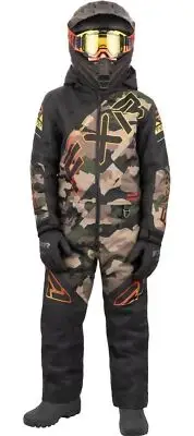 FXR CX Child Snow Monosuit Army Camo/Black
