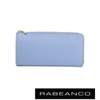 在飛比找momo購物網優惠-【RABEANCO】迷時尚系列L型拉鍊長夾(天藍)