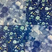 4 Paper Coctail Napkins for Decoupage / Parties / Weddings - Blue mix