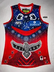 Melbourne DEMONS 2022 Indigenous AFL Jersey / Guernsey *2XL* QLD Seller