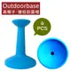 【Outdoorbase】高帽子-營柱防雷帽.保護套.天幕帳棚.炊事帳蓬.客廳帳 適登山露營好用配件 22048 水藍(4入)