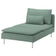 SÖDERHAMN chaise longue, Tallmyra light green