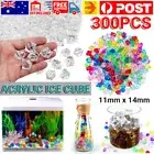 300x Fake Crushed Ice Rocks Ice Cubes Acrylic Vase Fillers Ice Cube Decor Bulk