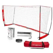 Carli Lloyd Soccer Goal, Portable Net Collapsible Metal Base, Quick 8X4 FT