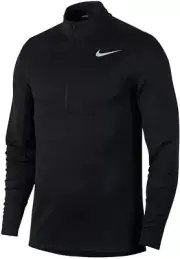 Nike AeroReact 1/4 Zip Golf Pullover Black/Flat Silver SMALL