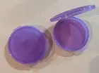 Tupperware Clamshell Pill or Change Keepers Containers Set x 2 Hinged Purple New