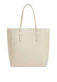 在飛比找ZALORA購物網優惠-Leather-Effect Shopper Bag