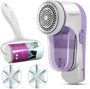 Fabric Shaver & Lint Roller Set, Electric Lint Remover for Clothes, Furniture an