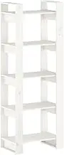 Bookcase & Room Divider White 60x35x160cm - Solid Pinewood Shelf for Living Room, Bedroom | Eco-Friendly, Sturdy Storage Solution for Small Spaces | Modern & Space-Saving Design