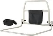 Side for Elderly Foldable Bed Rail Rail Elderly Grab Bedside Grab Bar Assistance Devices White Safety Rails Bed Side Handrail (22.4x19.6x17.3inch)