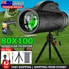 OZ 80X100 ZOOM HD OPTICAL BINOCULARS TELESCOPE NIGHT VISION+PHONE CLIP+TRIPOD