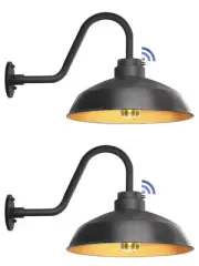2 Pack Outdoor Barn Lights with Dusk to Dawn Sensor 16 In Exterior Light (1111)