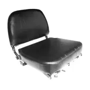 NEW UNIVERSAL FOLDING VINYL FORKLIFT SEAT FITS CLARK CAT HYSTER YALE TOYOTA