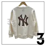 MLB NY 經典 MONOGRAM BIG LUXE 衛衣奶油色原創