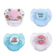 4 Pcs Reborn Doll Supplies Magnet Pacifiers Lifelike Baby Dolls Accessories Magnetic Nipples_Feb