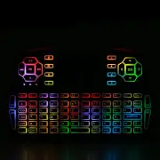 i8 Plus Colorful Marquee Backlit Russian 2.4G Wireless Mini Touchpad Keyboard Air Mouse Airmouse