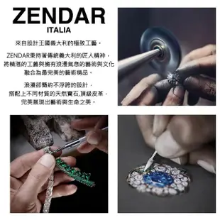 【ZENDAR】4顆純鍺 健康鈦鍺玫瑰金鍺石鑽手鍊精品 附送禮提袋(M號 22714)