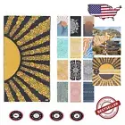 Sand-Free Turkish Beach Towel 67x37 - Quick Dry Organic Cotton in Yellow/Navy
