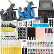 With Power Supply Tattoo Ink Tattoo Needles Set Complete Coil Tattoo Machine Kit