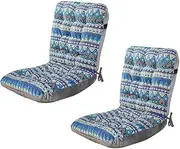 Snblzhef 2Pcs Adirondack Rocking Chair Cushions High Back Patio Chair Cushions with Ties, Indoor/Outdoor Seat Pads
