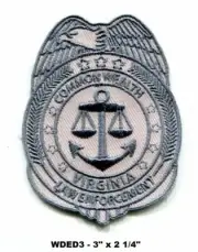 THE WALKING DEAD POLICE PATCH - WDED3
