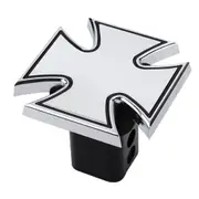 Jaxsyn Novelty Tow-bar / Trailer Hitch Cover - Chrome Plated Iron Cross