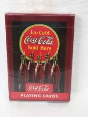 COCA~COLA ~ 5 BOTTLE ICE COLD COCA~COLA SOLD HERE DECK PLAYING CARDS NEW