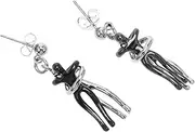 [VANZACK] 1 Set Creative Couple Earrings Set Dainty Hug Necklace Jewelry Set Elegant Choker Dangler for Women for Parties Dates Daily Wear