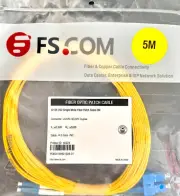2-Qty OS2 Single Mode Fiber Patch Cable - 5M/16.40' LC/UPC - SC/UPC Duplex #98A