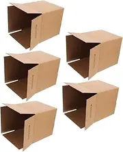 jojofuny 5pcs Boxes Packing Boxes Square Cardboard Boxes for Moving and Shipping Space Saving Design Versatile for Crafts and Storage