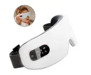 Sleep Mask With Heat, Bluetooth Music Rechargeable Eye Massager Relieve Eye Swelling And Improve Sleep,White