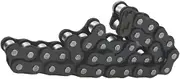 KGKMTHPHZG 04C-1 Roller Chain Pitch 6.35mm Half/Full Buckle Carbon Steel Industrial Transmission Single Row Chain 0.5/1/1.5/5 Meters(10PCS,Roller Chain 1M)