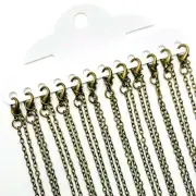 12 or 72 BULK 18" Bronze Chains, Pre-Made Chain, 18 inches - US Seller - BR095