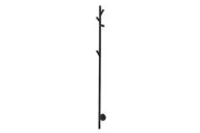 AGUZZO EZY FIT Heated Towel Rail - Single Vertical Round Tube - Tree Style - (H1500mm) - Matte Black