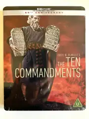 NEW The Ten Commandments 1923 & 1956 4K Bluray Limited Edition Steelbook UHD
