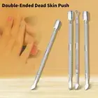 Double-ended Stainless Steel Cuticle Pusher Nail Manicure Remover Dead Skin _PS