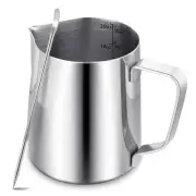 Milk Frothing Pitcher, 20oz/600ml Milk Steaming Frother Cup, Barista Cappucci...