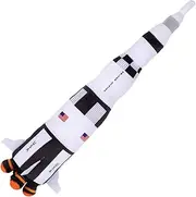 ArtCreativity Saturn Rocket Plush Toy for Kids, 18.5 Inch Space Shuttle Stuffed Toy with Realistic Details, NASA Spaceship Nursery and Party Décor, Best Outer Space Toys for Boys and Girls