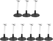 9 Pcs Doll Support Frame Desk Stuff Mini Dolls Display Holder Office Desk Accessories Mannequin Frame Holder Stand Work Desk Accessories Coat Hanger Stand Toy Dolly PVC Bear