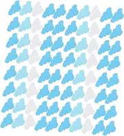 VICASKY Wall Sticker 60 Pcs Bubble Clouds Boys and Girls Wall Decal Decorative Cloud Wall Decal Easy Application No Damage to Walls