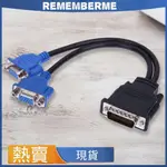 DMS-59針 公頭 轉 2*15針 VGA 母頭 分線器 轉接器