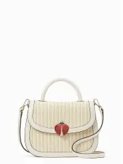 Puffy Dottie Ladybug Lock Top Handle Crossbody