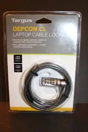 Targus Defcon CL Laptop Cable Lock PA410U1 Combination Lock